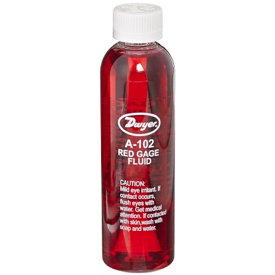 Dwyer A-102 Gauge Oil Red 4 Oz