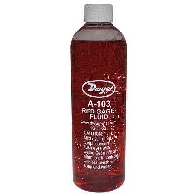 Dwyer A-103 Gauge Oil Red 1 Pint