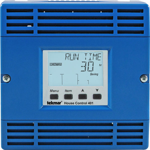 Tekmar 401 House Control TekmarNet for Boiler with DHW & Setpoint for 4-Zone Pumps