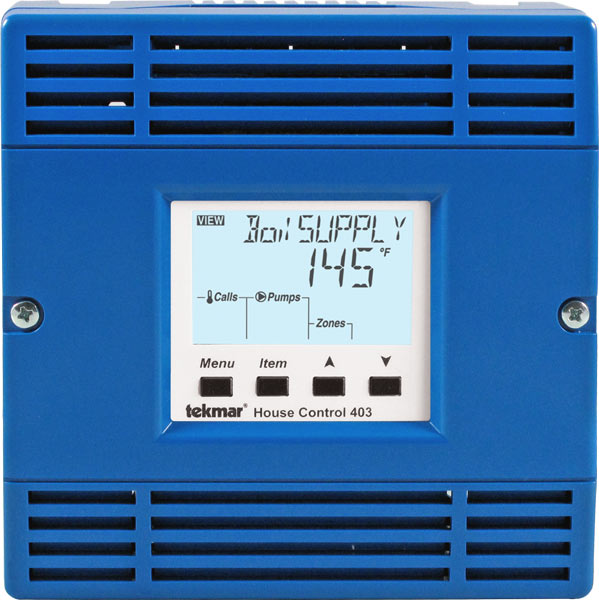 Tekmar 403 House Control TekmarNet for Boiler with DHW & Setpoint for Mixing 4-Zone Pumps