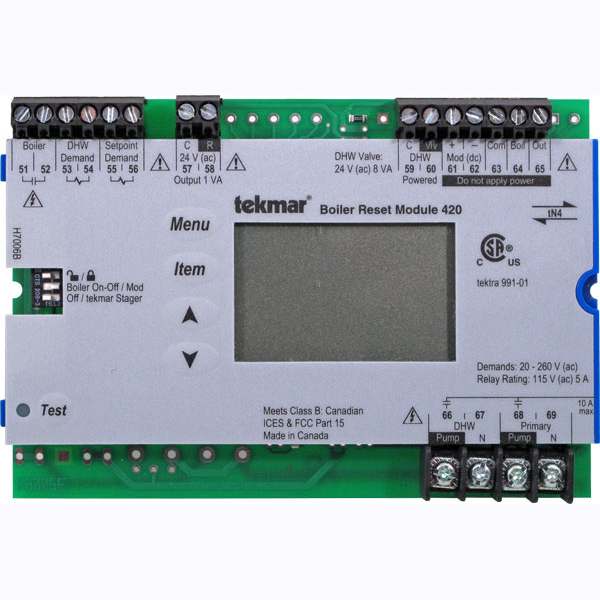 Tekmar 420 Boiler Reset Module