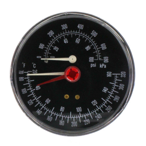 Weil McLain 380-000-000 Temperature & Pressure Gauge 60-360F 0-75psi 1/4"