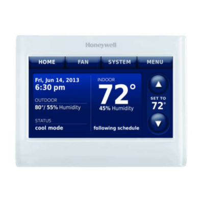 Honeywell THX9421R5021SG Silvrprestige Thermostat w/Redlmultist