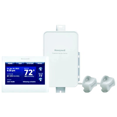 Honeywell YTHX9421R5085WG Gray Prestige Thermostat with IAQ Kit RedLINK