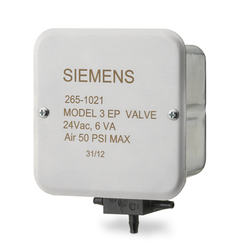 Siemens Building Technology 265-1021 Electro-Pneumatic Valve 3-Way 24V