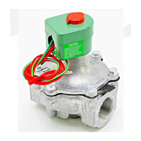 Asco 8215B60 Aluminum Body 2-Way Solenoid Valve 1-1/4" Normally Closed 0-25psi 120V