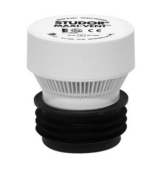 Studor 20342 Maxi-Vent Air Admittance Valve with Connector 3/4" ABS Body