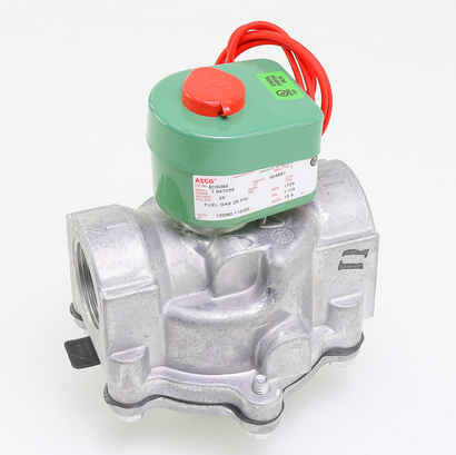 Asco 8215C63 Aluminum Body 2-Way Solenoid Valve 1-1/4" Normally Open 0-25psi 120V