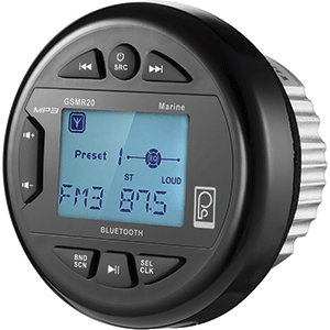 Poly-Planar GSMR20 AM/FM Bluetooth Gauge Series Marine Radio