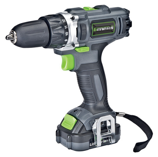 Genesis GLCD122P Cordless 12-Volt Lithium-Ion 2-Speed Drill/Impact Driver