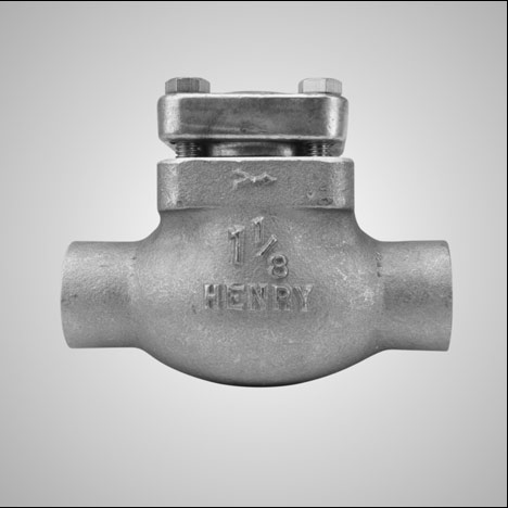 Camstat Henry 205-2-1/8 Globe Check Valve 2-1/8" Sweat