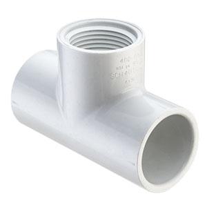 York S1-PVC-402-012 Tee Socket x FIPT 1-1/4"