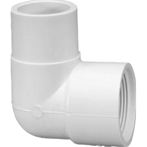 York S1-PVC-411-015 Elbow MIPT Straight S x T 1-1/2"90-Degree