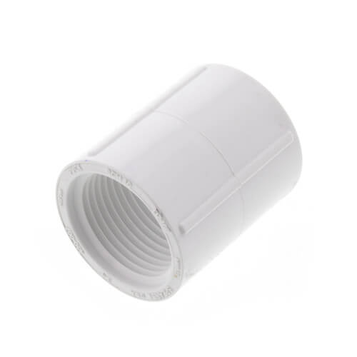 York S1-PVC-430-101 Threaded Coupling 3/4" x 1/2" White