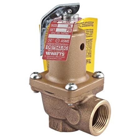 Watts 0121471 Boiler Pressure Relief Valve 3/4" 80psi LF174A
