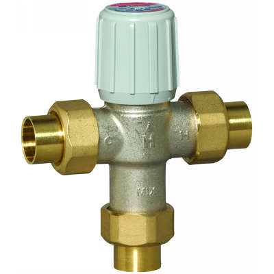 Honeywell AM100-US-1LF Mixing Valve 1/2" Sweat Union 70-145F