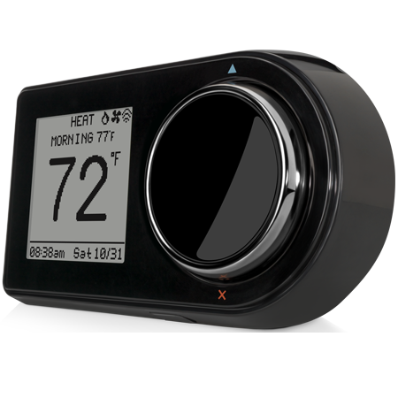 Lux GEO-BL Battery Operated & Wifi Thermostat (Black)
