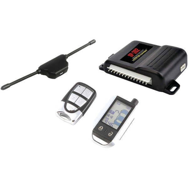 Crimestopper SP-302 2-Way LCD Paging Alarm & Keyless-Entry System with Rechargeable Remote