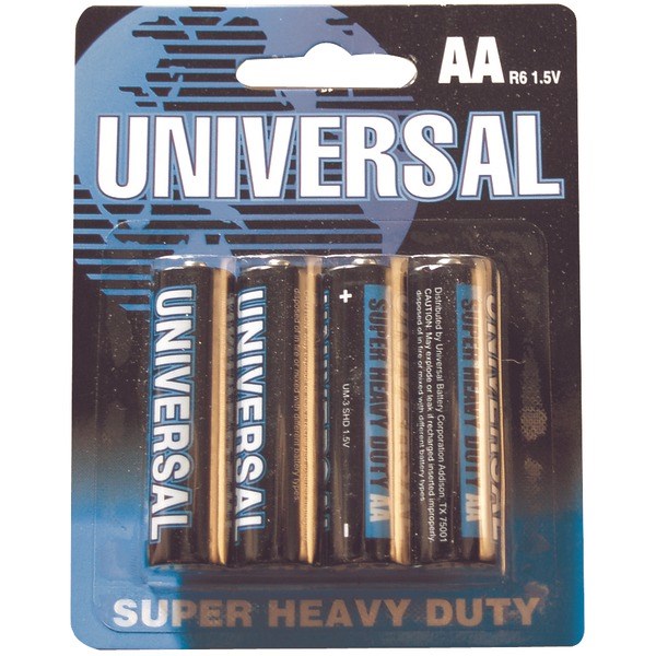 UPG D5930/D5330 Super Heavy-Duty Batteries (AA 4 pk)