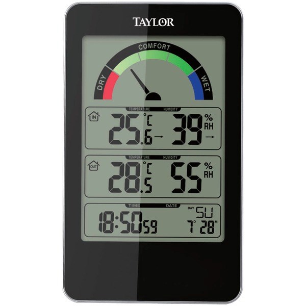 TAYLOR 1732 Indoor Digital Comfort Level Station with Hydrometer