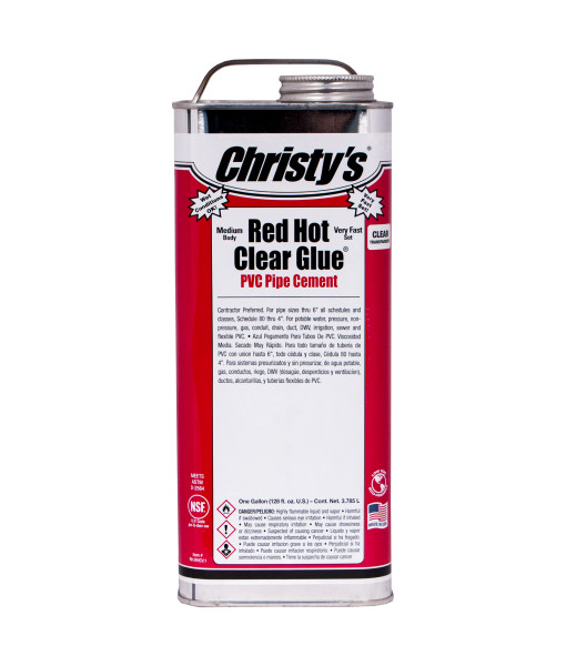 RHRHCVGAL-Christy RH.RHCV.1 Red Hot Clear Glue Gallon - Industrial Stores