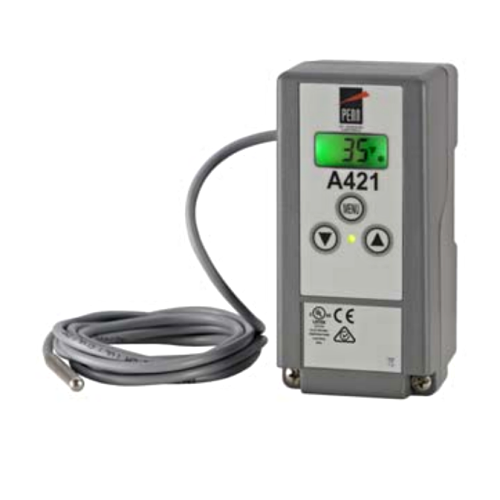 Johnson Controls A421ABC-03 Electronic Single Stage Temperature Control 120/240V -40 to 212F 9-ft Sensor