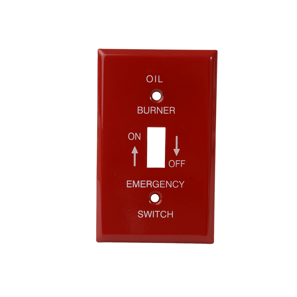 DiversiTech PI393 Util. Plate Red Emerg Oil Burn