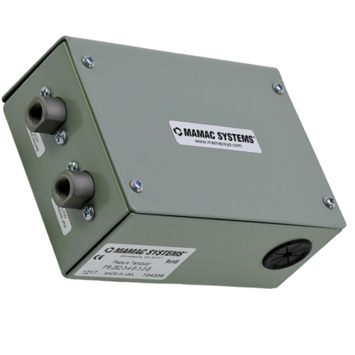 Mamac PR-282-3-4-B-1-2-B Differential Pressure Transducer 0-10 VDC Output 0-100 PSID 24 VDC Supply Voltage