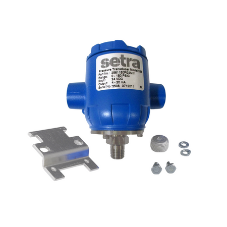 Setra 2561150PG2M11 Pressure Transducer 0-150 PSI Gauge 1/4" 4-20 mA