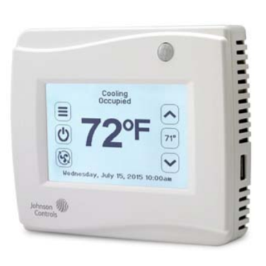 Johnson Controls TEC3631-00-000 BACnet Thermostat Controller with Economizer & Occupacy Normally Closed Sensor