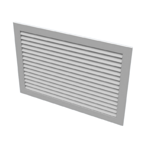 Titus 23RL-24X18 Aluminum Return Register with Damper 24x18" 45-degree Blades 3/4" Spacing