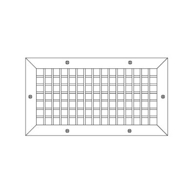 Titus 300FS-24X24 Supply Grille Aluminum 24" x 24"