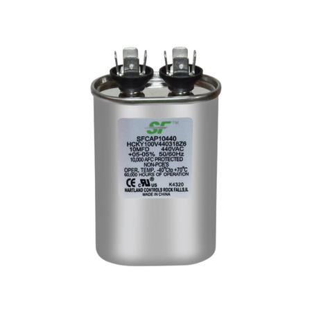 Trane SFCAP10440 Oval Run Capacitor 10MFD 370/440V