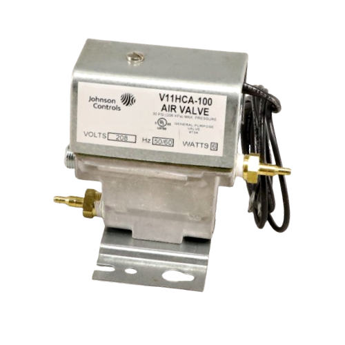 Johnson Controls V11HCA-100 Solenoid Air Valve 208V 3-Way 0-20psi