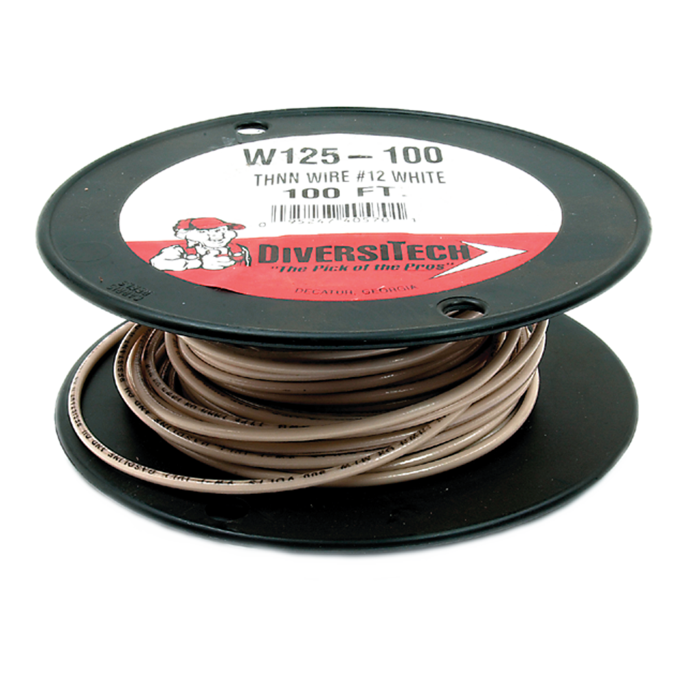DiversiTech W125-50 Wire Copper 12G 50 ft. White