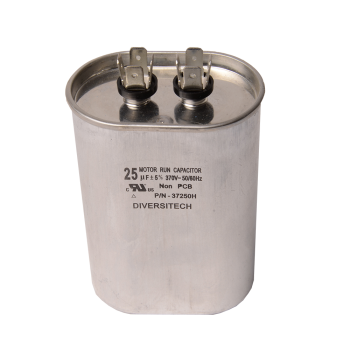 DiversiTech 37250H Single Oval Run Capacitor 25 MFD 370V
