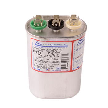 DiversiTech 3GJ0330 Dual Oval Run Capacitor 30+3MFD 370V