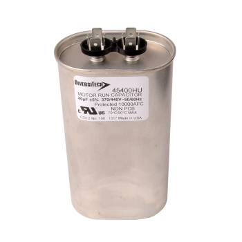 DiversiTech 45400HU Single Oval Run Capacitor 40 MFD 370/440V