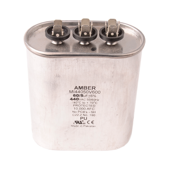 DiversiTech 4JJ0560 Dual Oval Run Capacitor 60+5MFD 440V