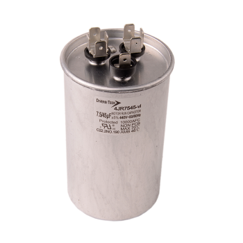 DiversiTech 4JR7545 Dual Round Run Capacitor 45+7.5MFD 440V