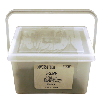 DiversiTech 5-SCRMS Screw Masonry 1/4" x1-1/4"