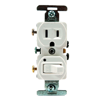 DiversiTech 620-274W Outlet W/Swch White 120v 10/bx