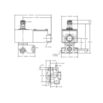 Asco JPIS8317B308-24VDC Universal Intrinsically Safe Valve 3-Way 24VDC 1/4" NPT 5 -130 psi