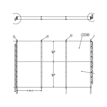 Trane COL14725 Left Hand Condenser Coil 30-Ton