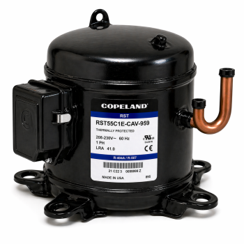 Copeland Compressor RST55C1E-CAV-959 Hermetic Reciprocating Compressor 5,500 BTU 208 - 230V Single Phase 60 Hz