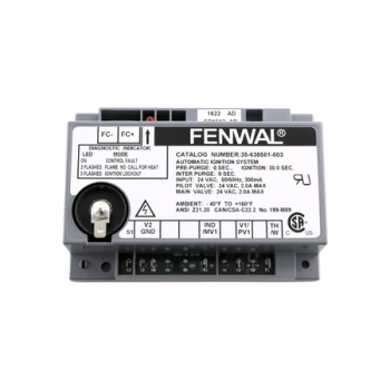 Fenwal 35-630501-003 Microprocessor-Based Intermittent Pilot Ignition Control Re-Ignition After Loss of Flame Noryl Gray Enclosure 1 TFI 30-Second
