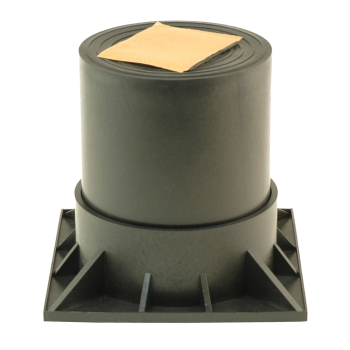 DiversiTech HPR-6-2PG HPR 2 Piece Blk Riser 6"