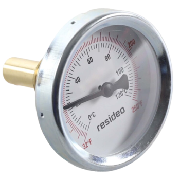 Honeywell Resideo GT162 Thermometer with Well 1/2" NPT Connection 32 - 250&deg;F