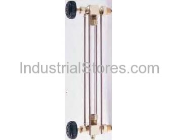Conbraco 20-350-03 Water Gauge Square Pattern Bronze 1/2" [5/8" x 12" Glass O.D. X Length] Aluminum Wheel less Glass and Rod