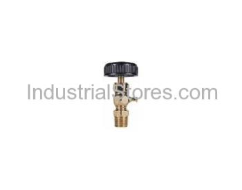 Conbraco 26-304-28 Compression Gauge Cock 1/2" Aluminum Wheel Type Polished Brass Finish